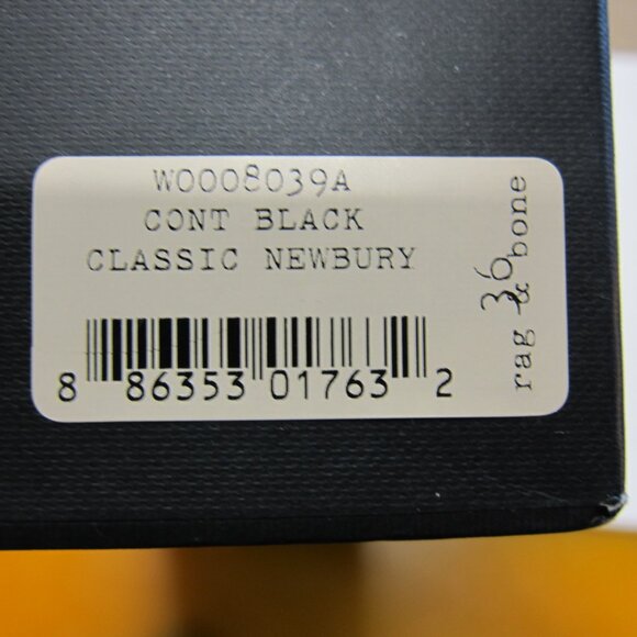 Rag & Bone Women's Size 36 ( US 6 ) Cont Black Newbury Boot w/Original Box - Picture 12 of 12